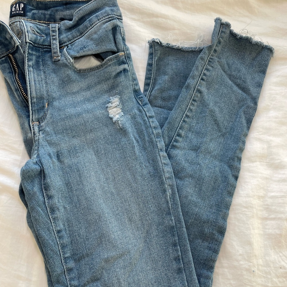 Denim Straight Leg Jeans
